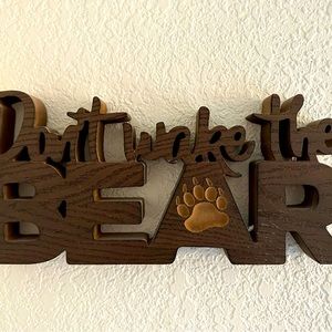 Don’t wake the bear (wall decor)